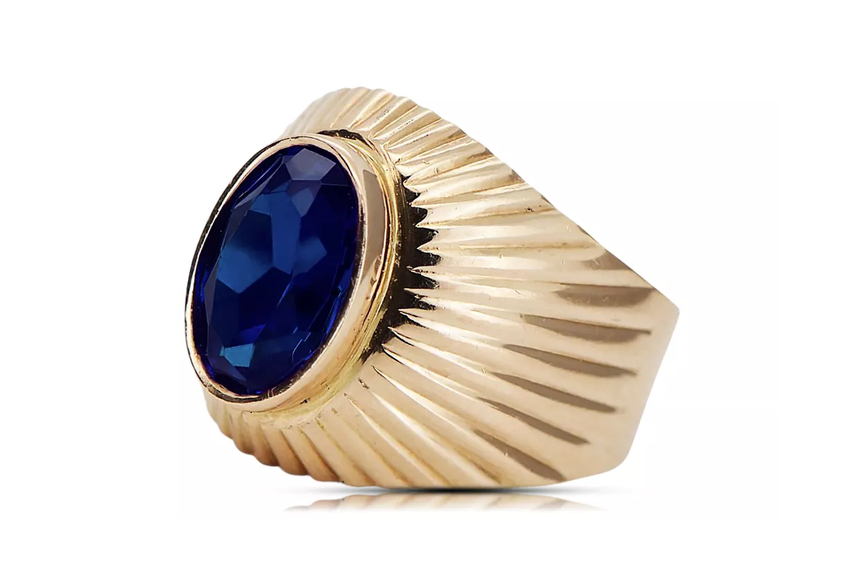 Ring Vintage Sapphire Original Vintage 14K Rose Gold vrc127r Ring Vintage Sapphire Original Vintage 14K Rose Gold vrc127r